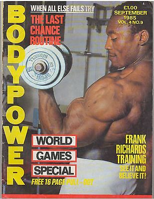 BodyPower Bodybuilding Muscle Magazine Ian Dowe Frank Richards 9 85 vol